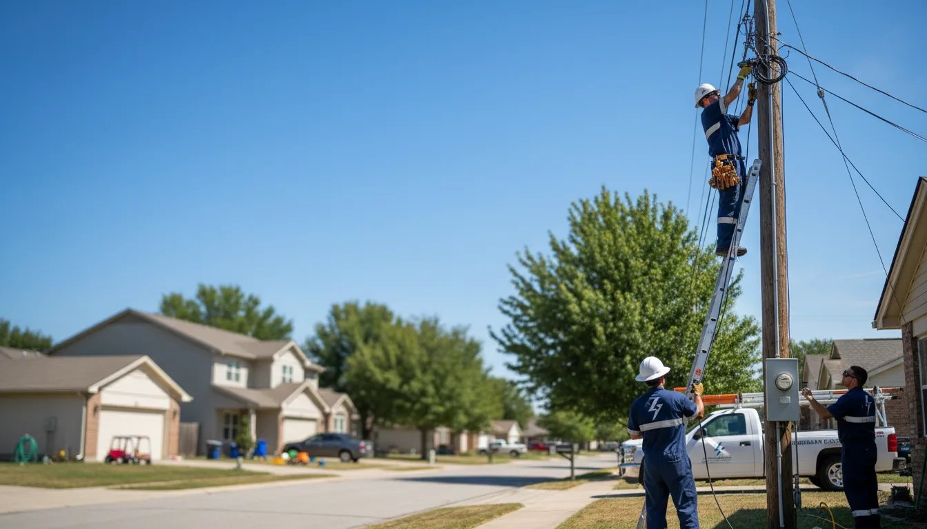 Residential electrician providing installation services in Louisburg, MO